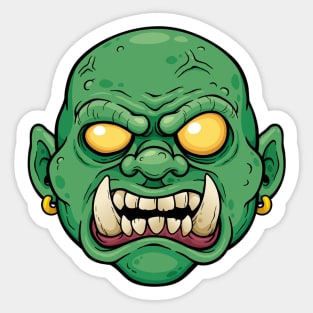 Green Ogre - Scary Monster Sticker